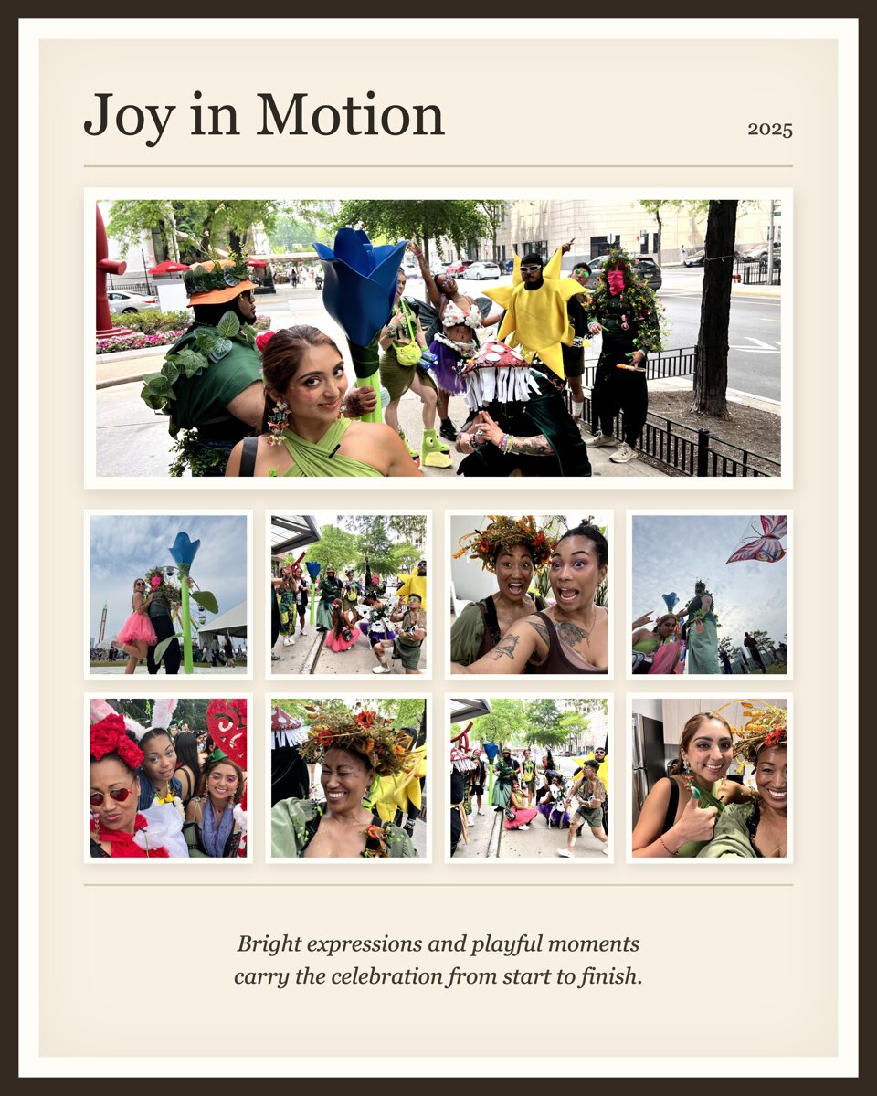 Memory Folio page titled Joy in Motion